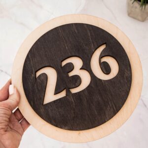 Numar Apartament Lemn Decupat Numar Casa Lemn Decupat Laser
