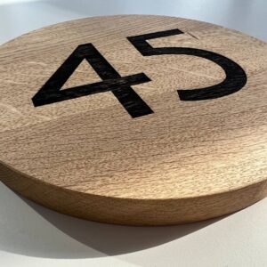 Numar Apartament Lemn Rotund